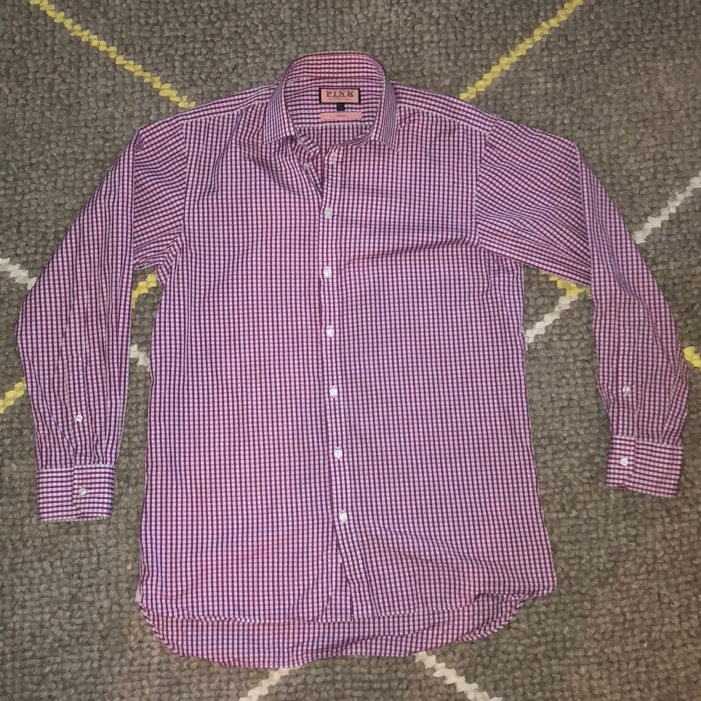 Thomas Pink Button Down Shirt